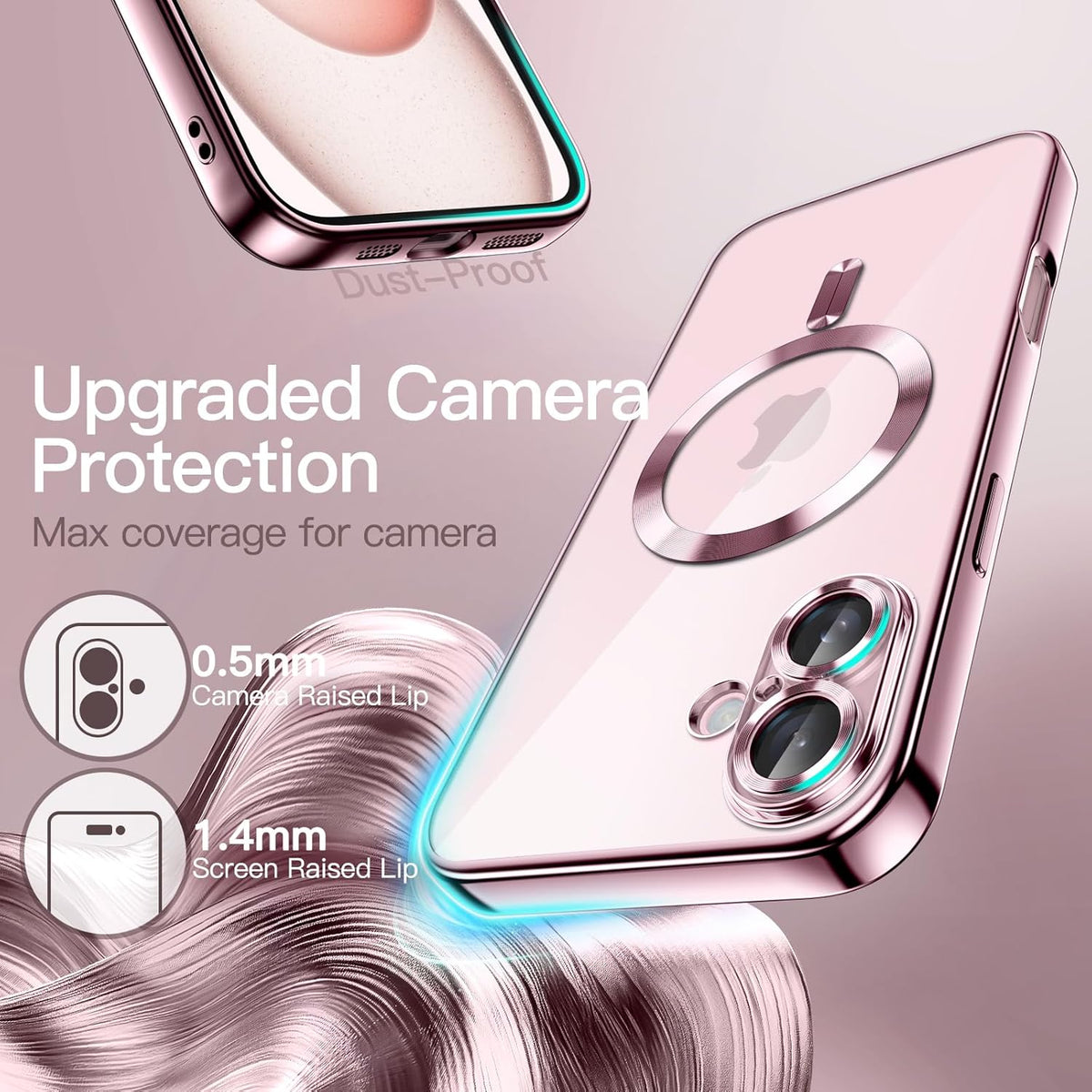 Apple iPhone 16 Hoesje - Roze - Siliconen MagSafe Back Cover