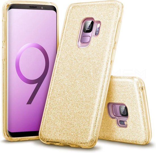 Samsung Galaxy S9 Case - Gold - Glitter Back Cover