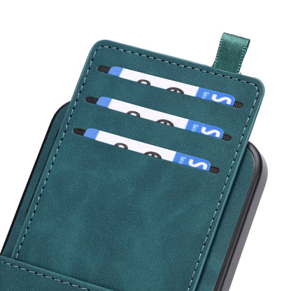Samsung Galaxy S26 FE Hoesje - Emerald Green - Kunstleren Back Cover met Pull-Tab Pasjeshouder