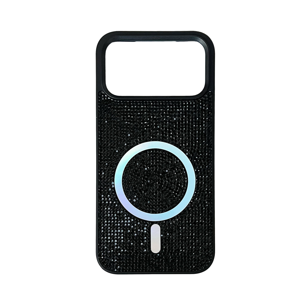 Apple iPhone 18 Pro Max Hoesje - Zwart - Diamant Glitter MagSafe Back Cover