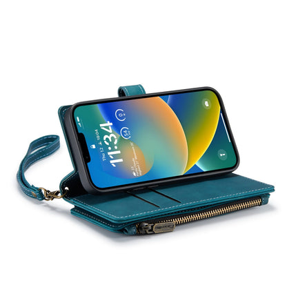 Apple iPhone 7 Hoesje - Emerald Green - Luxe Bookcase met Rits