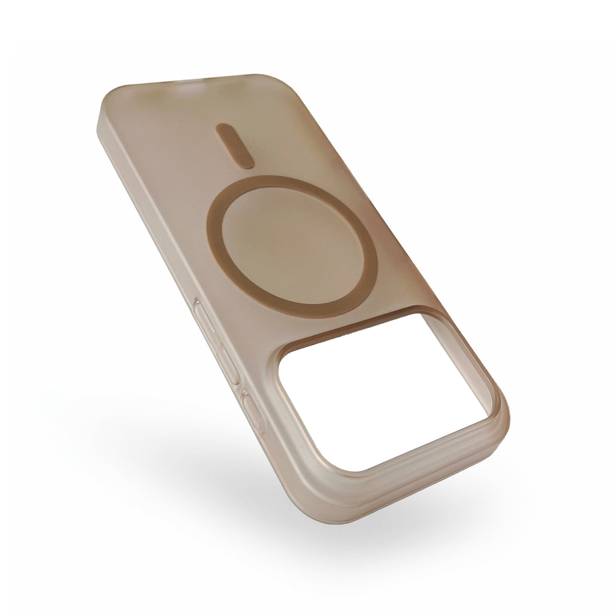 Apple iPhone 17 Pro Hoesje - Bruin - Frosted Matte Hardcase MagSafe Back Cover