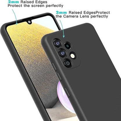 Samsung Galaxy A13 4G und A13 5G Hülle - Schwarz - Silikon Back Cover