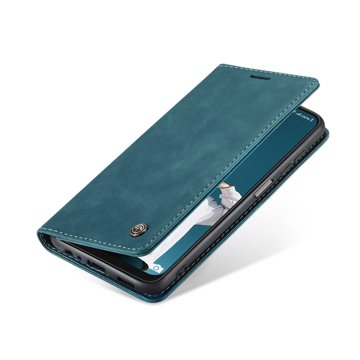 Oppo A79 Hülle - Emerald Green - Schlanke Klapphülle mit Kartenfach