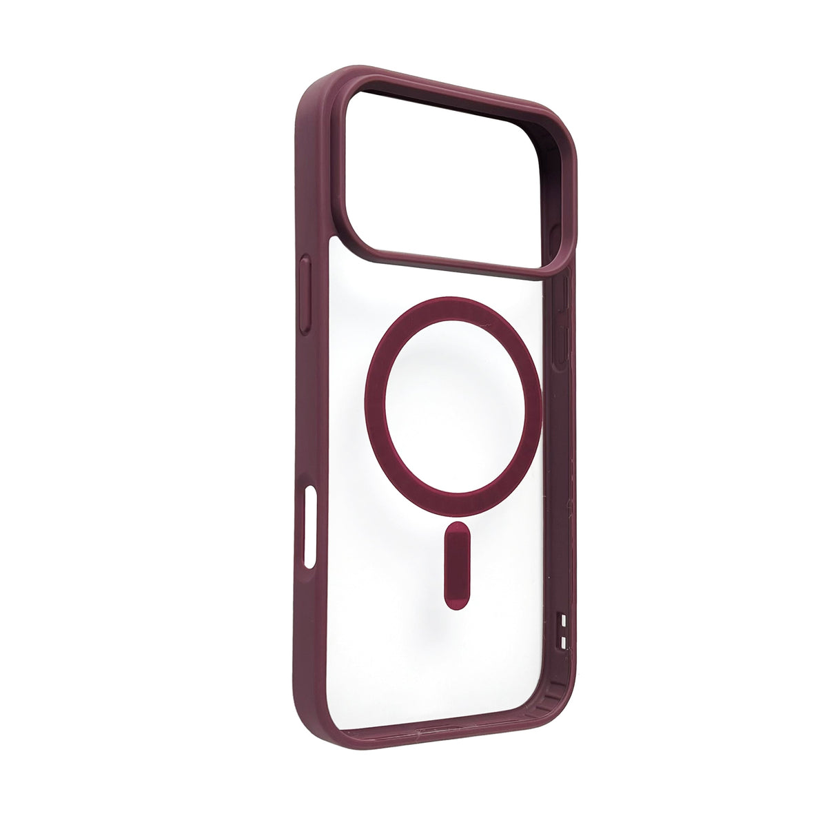 Apple iPhone 17 Pro Max Hoesje - Burgundy - Bumper MagSafe Back Cover
