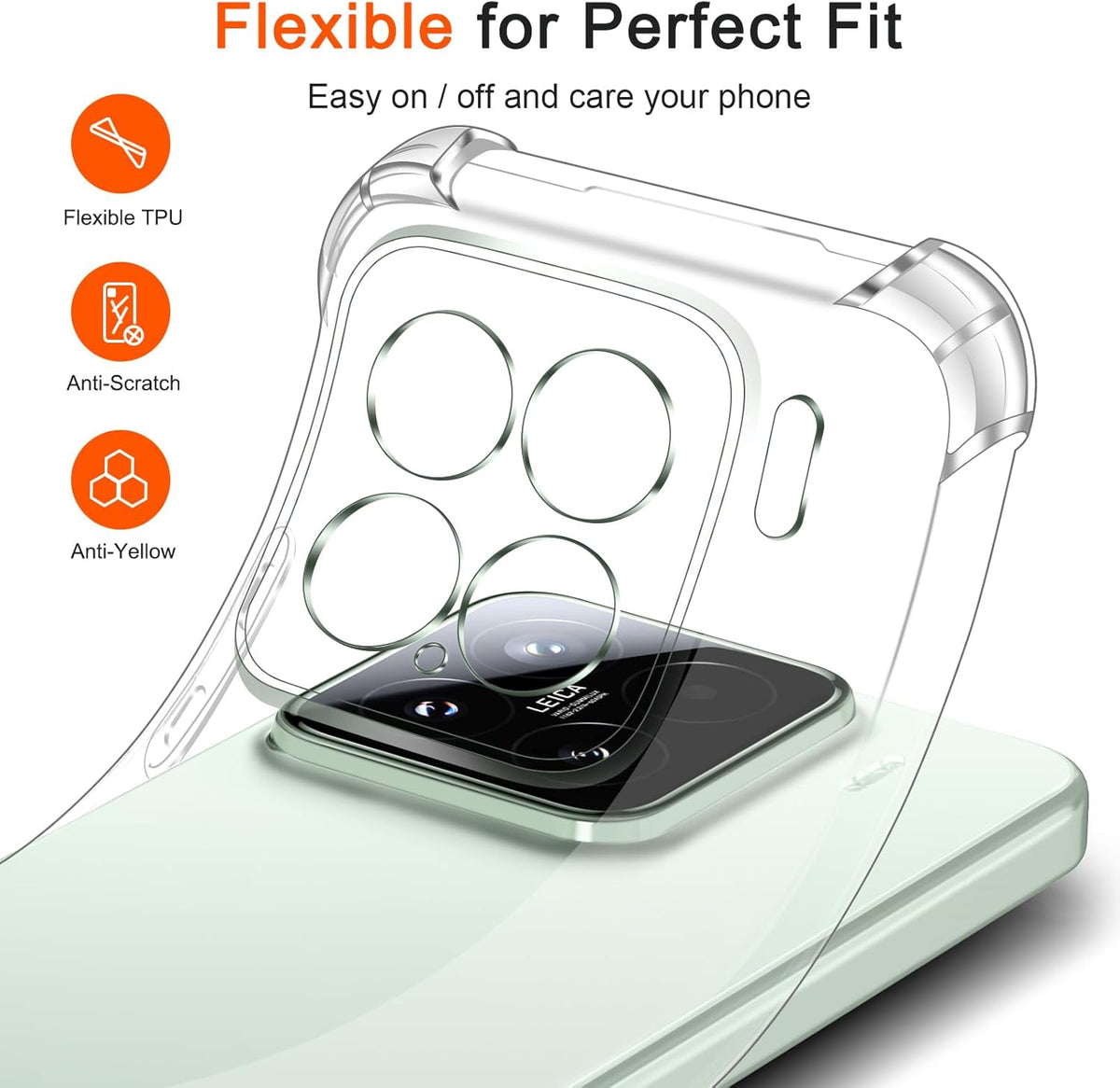 Xiaomi 15 Hoesje - Transparant - Anti-Shock Back Cover