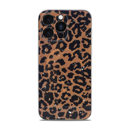 Apple iPhone 14 Pro Max Case - Orange - Glitter MagSafe Back Cover