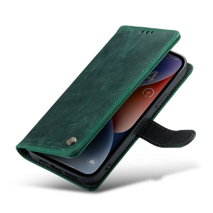 Apple iPhone 11 Case - Green - Genuine Leather Wallet Case