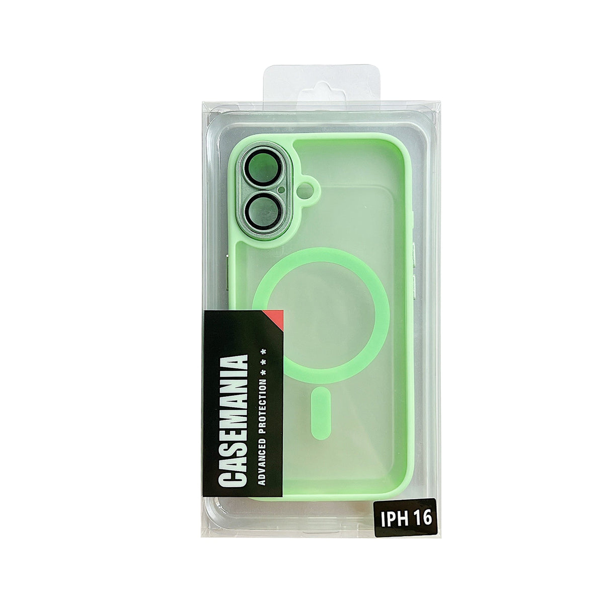 Apple iPhone 16 Hülle - Grün - Mattes Armor-MagSafe-Backcover mit Kameraschutz