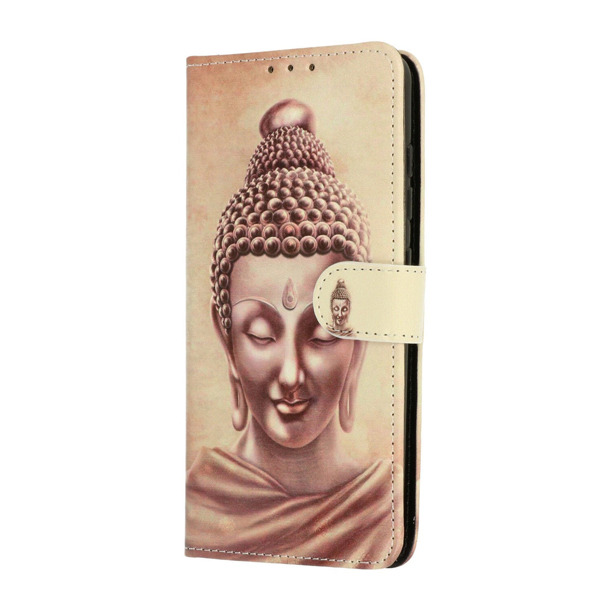 Samsung Galaxy A04s Hoesje - Buddha Goud - Print Bookcase
