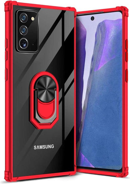 Samsung Galaxy Note20 Case - Red - Armor Kickstand Back Cover
