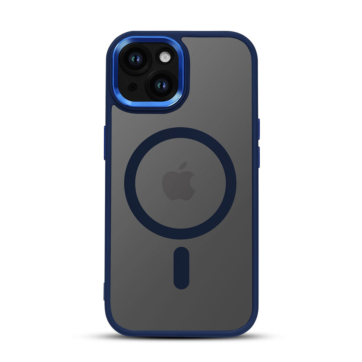 Apple iPhone 15 Plus Hoesje - Blauw - Bumper MagSafe Back Cover