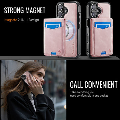 Apple iPhone 16 Hülle - Pale Pink - MagSafe-Backcover mit Kartenfach
