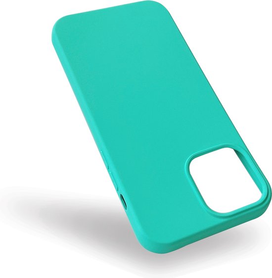 iPhone 13 Pro Max Hoesje - Turquoise - Matte Siliconen Back Cover