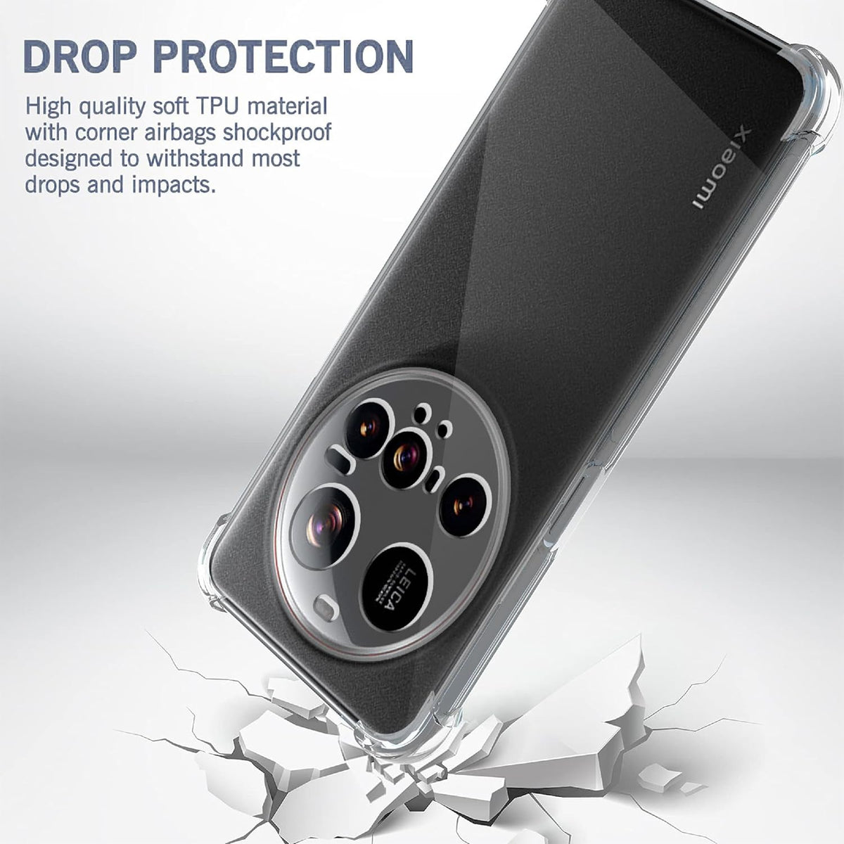 Xiaomi 15 Ultra Hoesje - Transparant - Anti-Shock Back Cover
