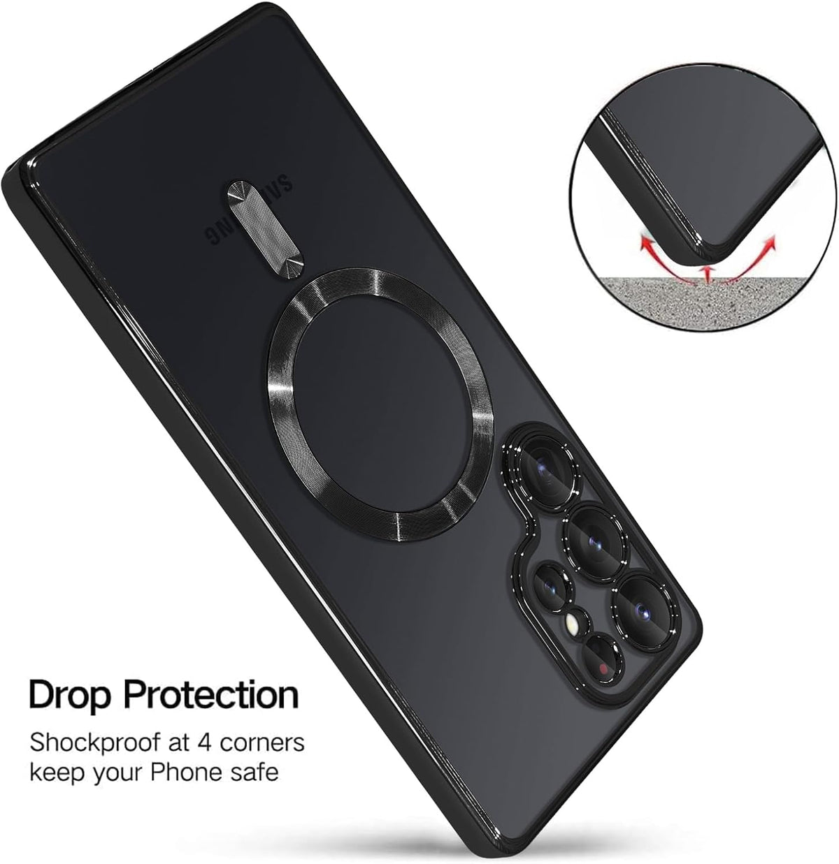 Samsung Galaxy S25 Ultra Hoesje - Zwart - Siliconen MagSafe Back Cover