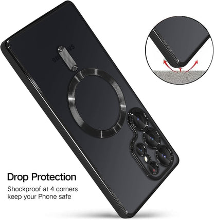 Samsung Galaxy S25 Ultra Hoesje - Zwart - Siliconen MagSafe Back Cover