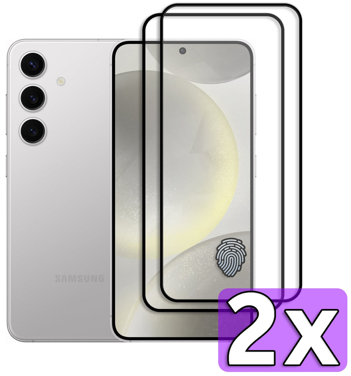 Samsung Galaxy S25 Screenprotector - Full Cover - 2 Stuks