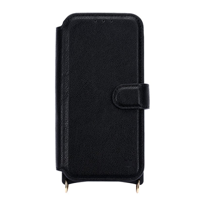 Apple iPhone 16 Hoesje - Zwart - CM Amsterdam Back Cover met Telefoonkoord