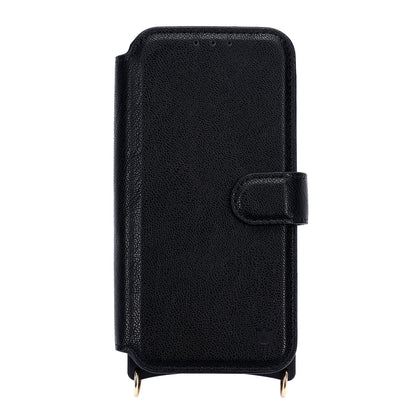 Apple iPhone 17 Hoesje - Zwart - 'Amsterdam' Magnetische Wallet Case met Pasjeshouders en