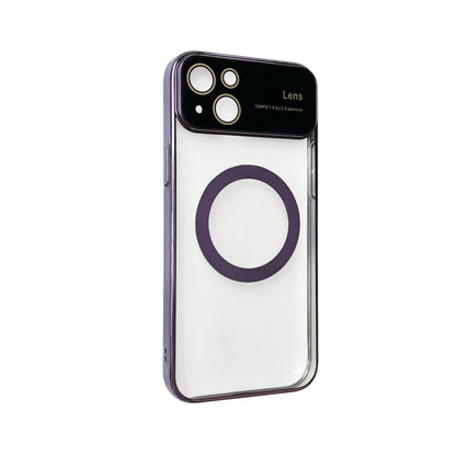 Apple iPhone 15 Hoesje - Paars - Siliconen MagSafe Back Cover met Camerabescherming