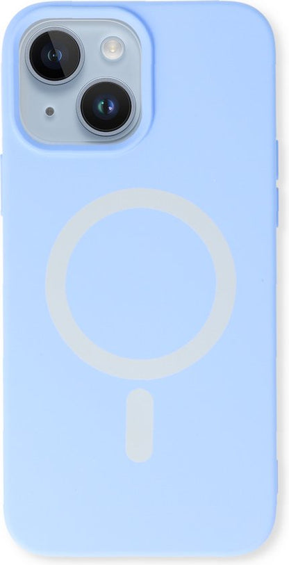 Apple iPhone 13 Case - Blue - Silicone MagSafe Back Cover