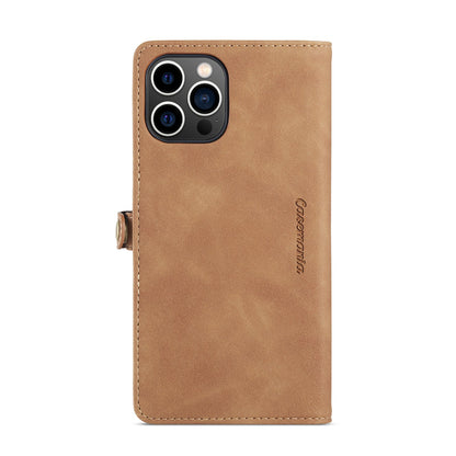 iPhone 15 Hoesje - Sienna Brown - Luxe MagSafe Bookcase met Rits