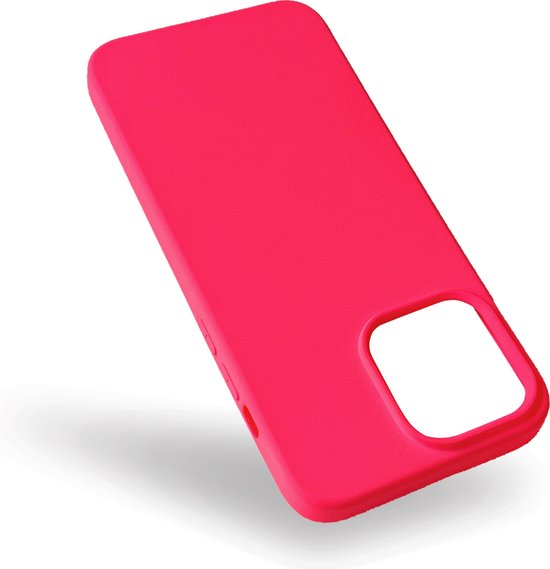 iPhone 14 Pro Max Hoesje - Neon Roze - Strong Siliconen Back Cover