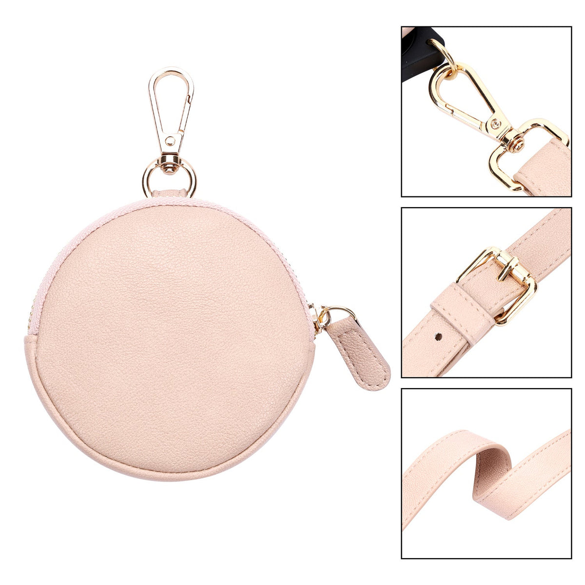 Apple iPhone 18 Pro Max Hoesje - Roze - 'Amsterdam' Serie 2 in 1 MagSafe Crossbody Cover met Pouch