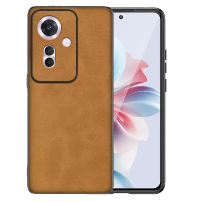 Oppo Reno 11F Hoesje - Bruin - Anti-Slip Back Cover