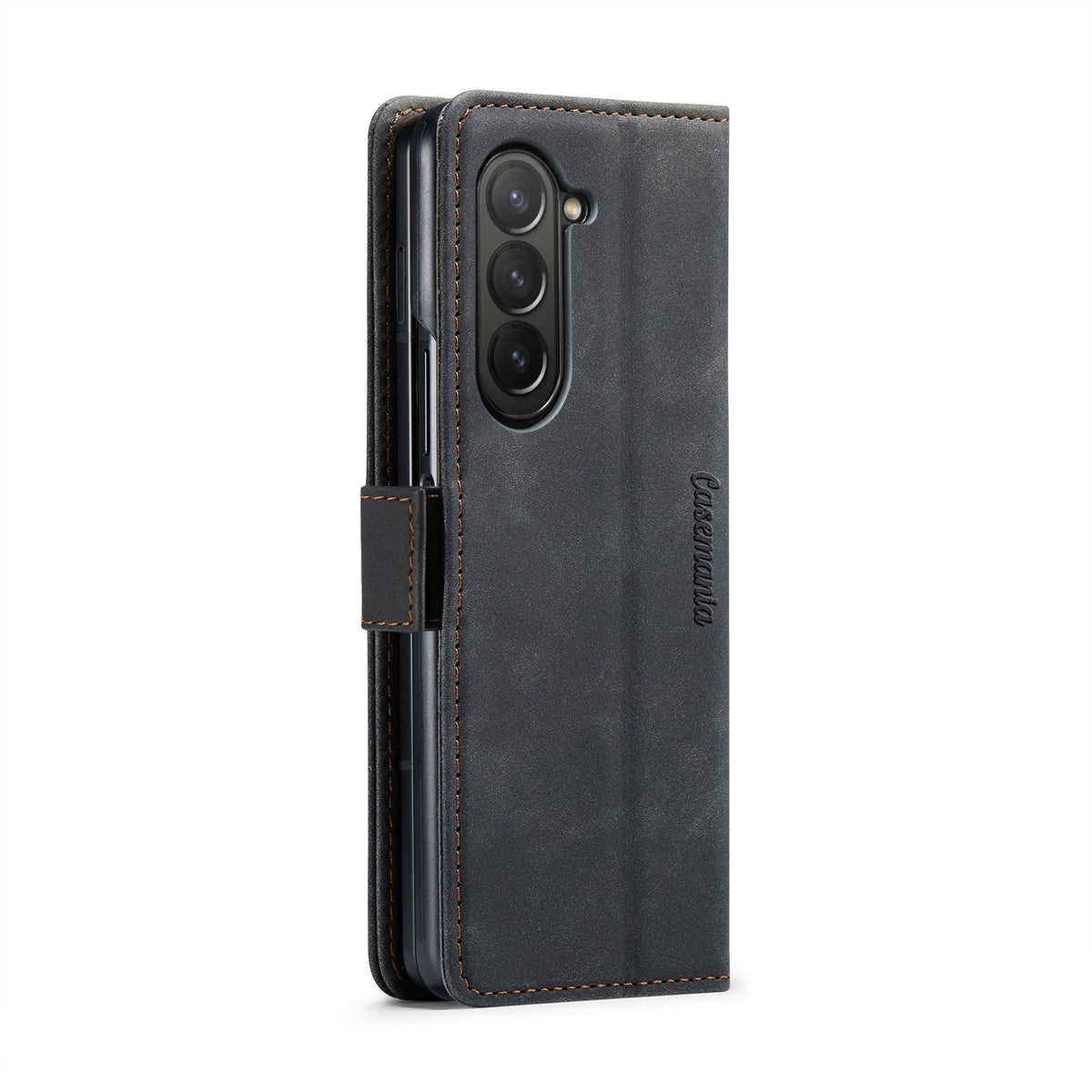 Samsung Galaxy Z Fold 5 Hoesje - Charcoal Gray - Dunne Bookcase