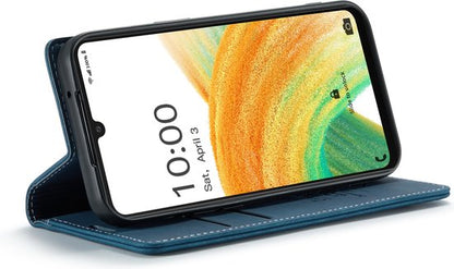 Samsung Galaxy XCover 6 Pro Hoesje - Navy Blue - Dunne Bookcase