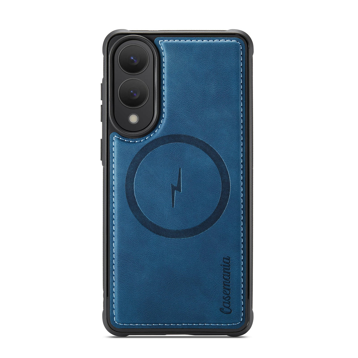 Samsung Galaxy S25 Edge Hoesje - Navy Blue - Luxe 2 in 1 MagSafe Bookcase