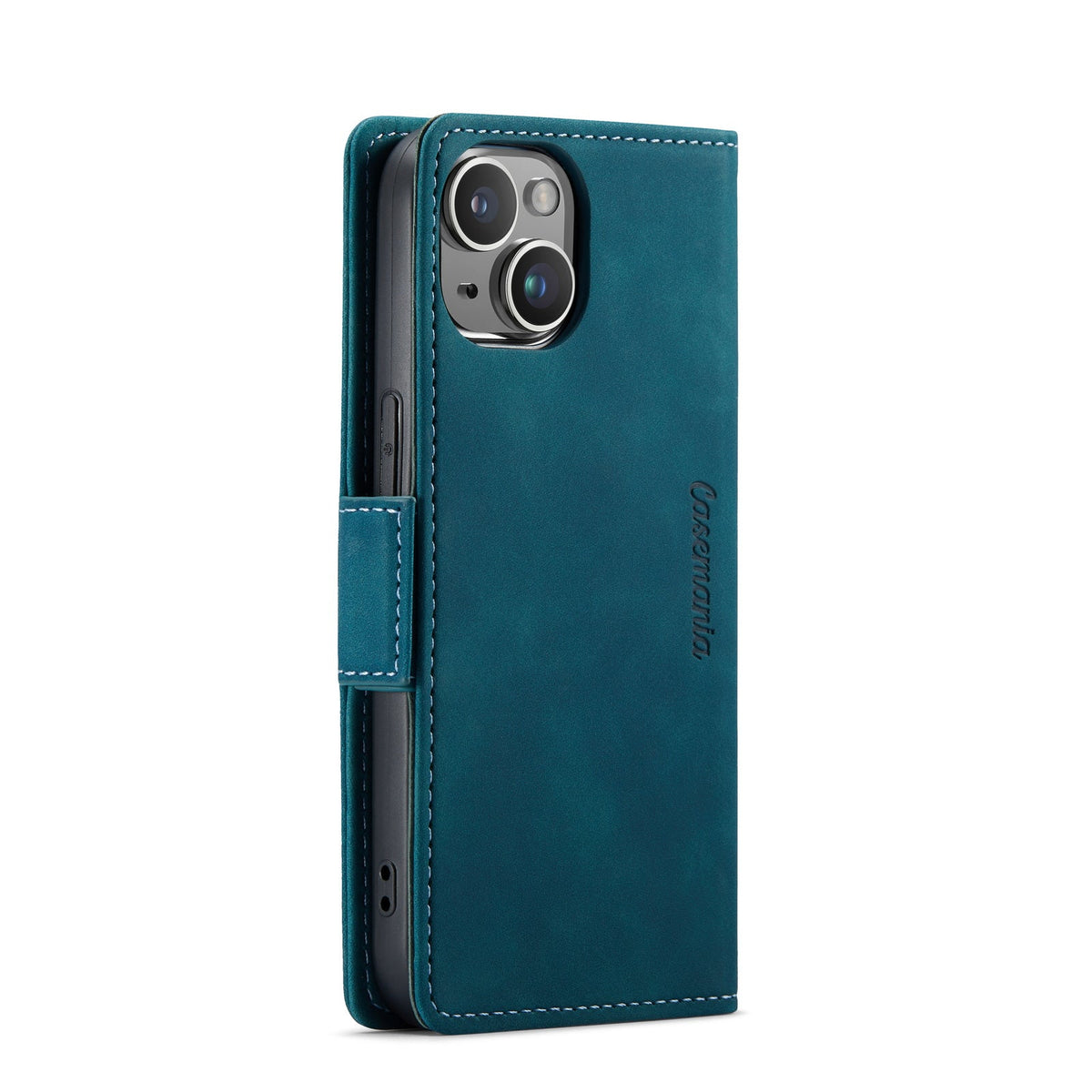 Apple iPhone 15 Plus Hülle - Emerald Green - Portemonnaie-MagSafe-Klapphülle mit Kartenfach