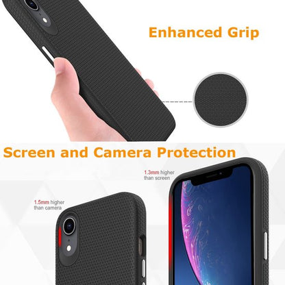 Apple iPhone XR Hoesje - Zwart - Anti Slip Back Cover