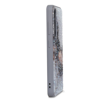 Samsung Galaxy A56 Case - Grey - Diamond Marble Glitter Back Cover