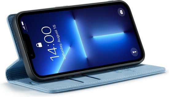 iPhone 12 Mini Hoesje - Sky Blue - Dunne Bookcase