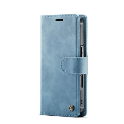 Apple iPhone 17 Hülle - Aqua Blue - Luxus-2-in-1-MagSafe-Klapphülle mit Kartenfach