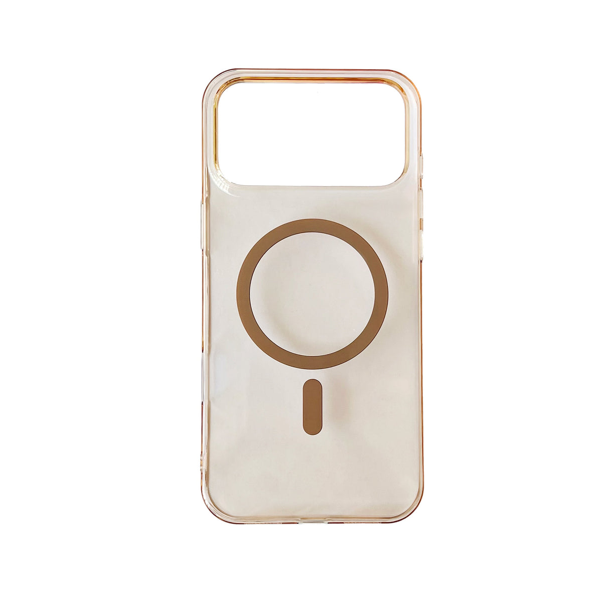 Apple iPhone 18 Pro Max Hoesje - Bruin - Kristalhelder MagSafe Back Cover