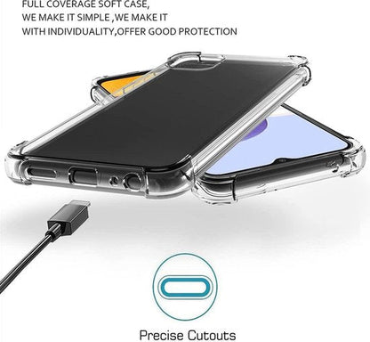 Samsung Galaxy A22 5G Hoesje - Transparant - Anti-Shock Back Cover