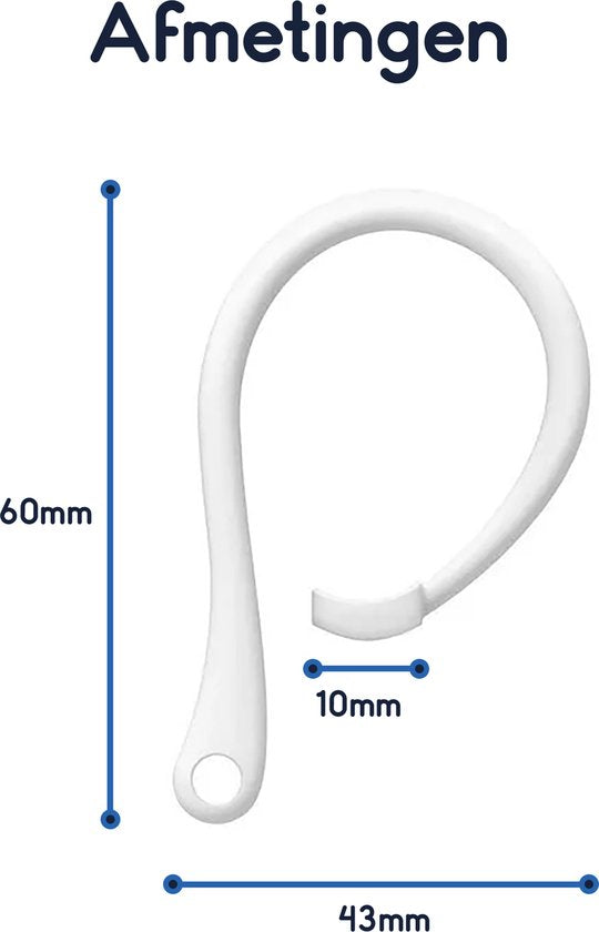 Crochets Apple AirPods (1/2/3/4/Pro/Pro 2) - 2 jeux (4 pièces)