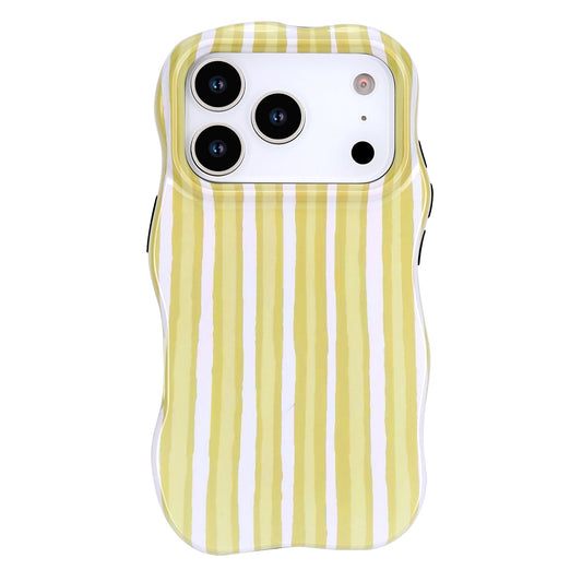 Apple iPhone 18 Pro Hoesje - Geel - Wave Edge Back Cover
