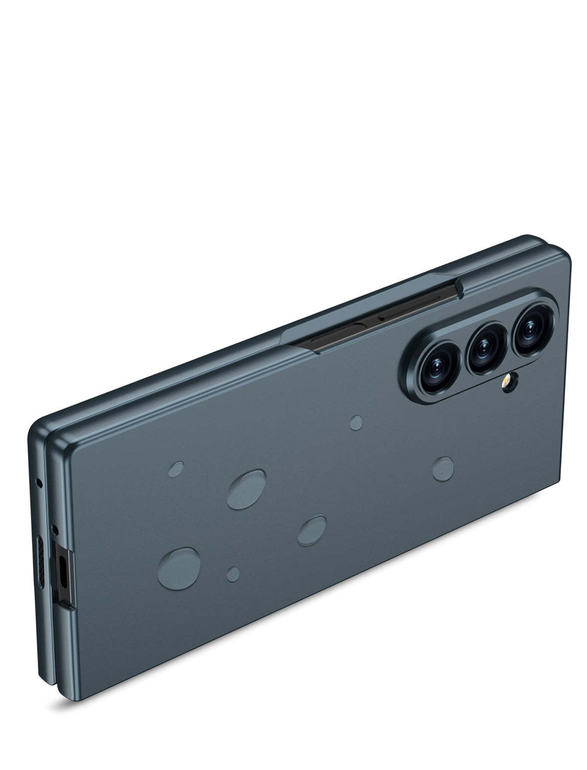 Samsung Galaxy Z Fold8 / Fold 7 Case - Black - Ultra-Thin Back Cover with Built-in Screen Protector