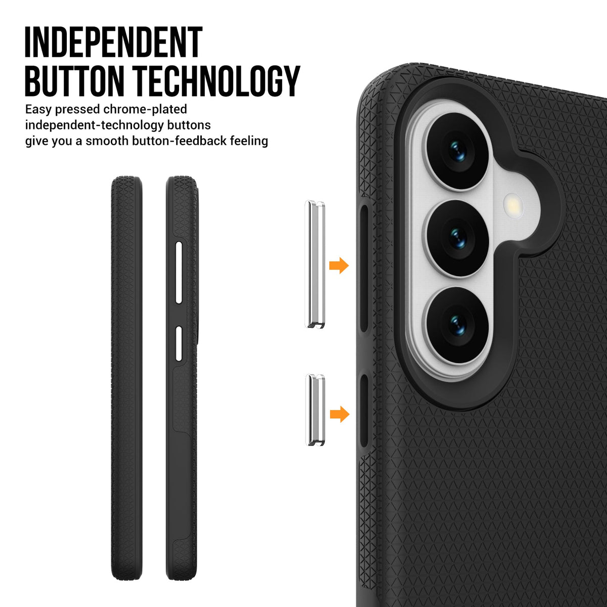 Samsung Galaxy A57 Case - Black - Anti-Slip Back Cover