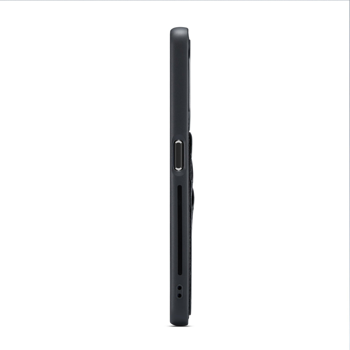 Oppo A98 Case - Charcoal Gray - Back Cover with Card Holder