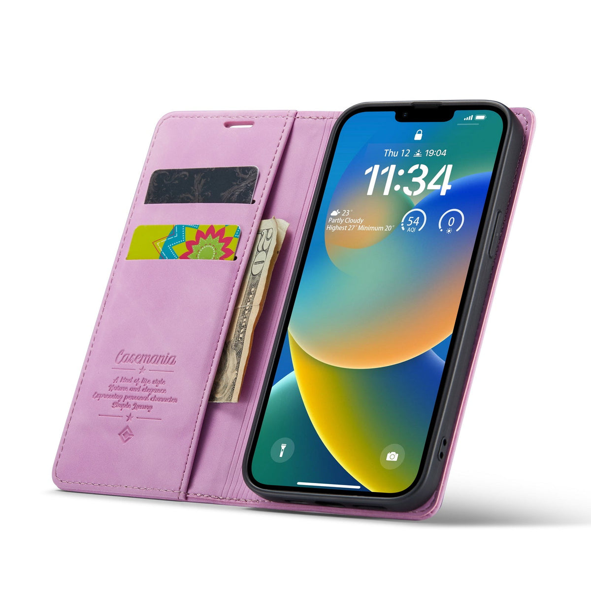 Samsung Galaxy S23 Hoesje - Pastel Lila - Dunne Bookcase