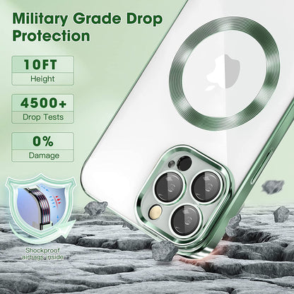 Apple iPhone 12 Pro Hoesje - Groen - Siliconen MagSafe Back Cover