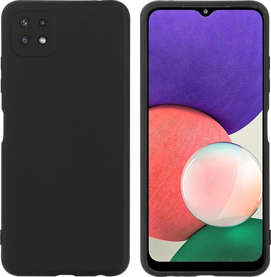 Samsung Galaxy A22 5G Hoesje - Zwart - Siliconen Back Cover