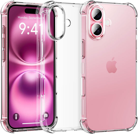 Apple iPhone 16 Hülle - Transparent - Stoßfestes Backcover