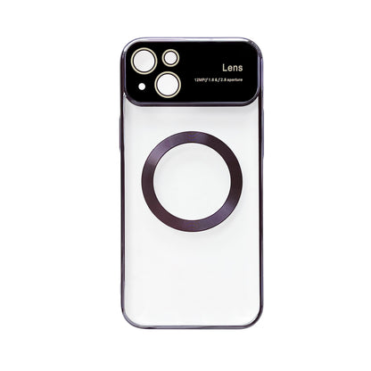 Apple iPhone 15 Hoesje - Paars - Siliconen MagSafe Back Cover met Camerabescherming